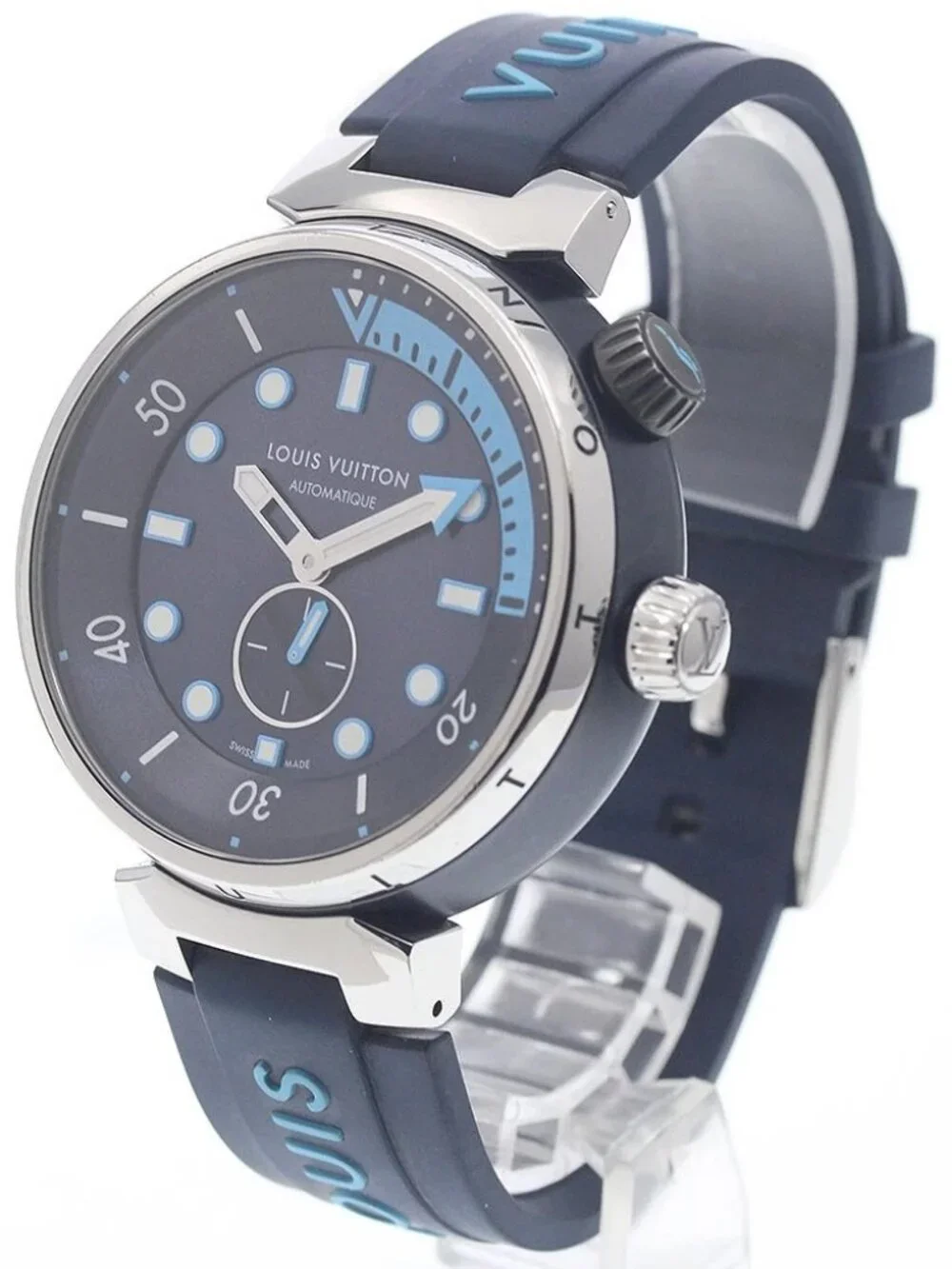 LOUIS VUITTON Tambour Street Diver QA121 Navy Dial Automatic Men's Watch_960018